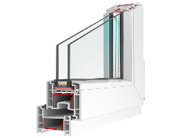 Пластиковые окна Brusbox  aero 60 мм 